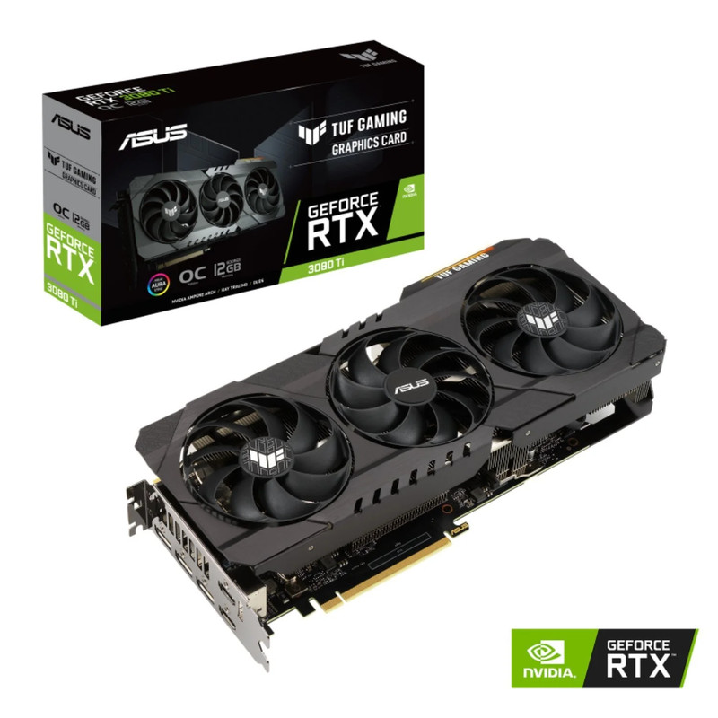Asus TUF Gaming GeForce RTX 3080Ti OC 12GB GDDR6X Graphics Card - كرت الشاشة
